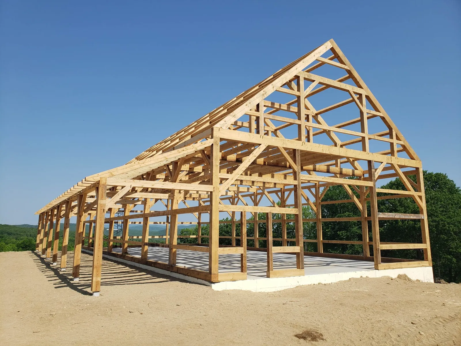 Timber Framing near Bennington, VT
